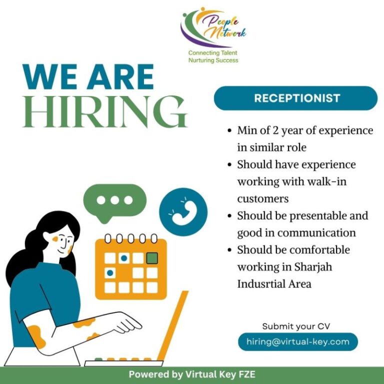  Apply now to latest jobs in Dubai, UAE, Saudi, Qatar and other Gulf Countries.Receptionist